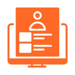 Computer with Profile Image
