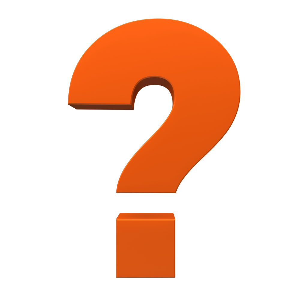 Large Orange Question Mark